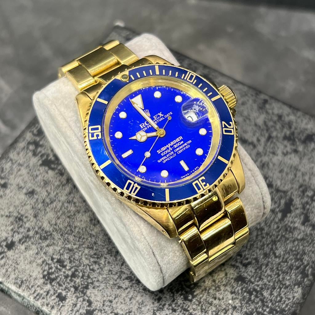 18k gouden rolex horloge Genève model submariner, Ophalen of Verzenden, Zo goed als nieuw, Goud