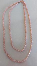 Vintage handgeknoopte glazen ketting, Ophalen of Verzenden, Gebruikt, Overige materialen