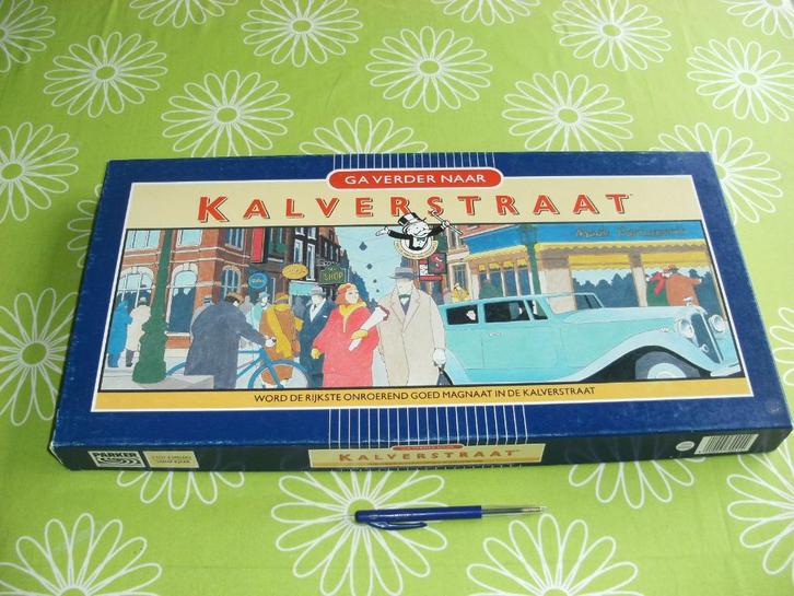 Ga verder naar Kalverstraat - bordspel, Hobby en Vrije tijd, Gezelschapsspellen | Bordspellen, Zo goed als nieuw, Een of twee spelers
