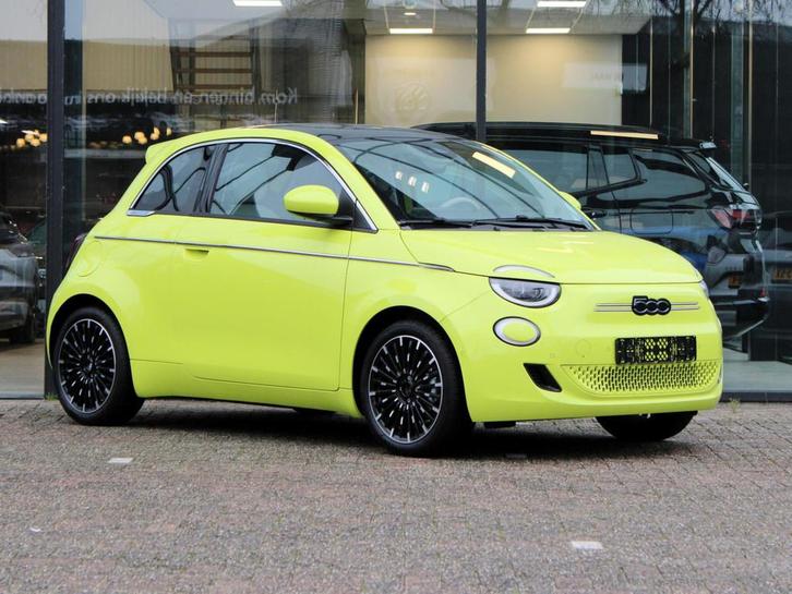 Fiat 500 La Prima 24 kWh VOORRAAD KORTING (bj 2025), Auto's, Fiat, Bedrijf, Te koop, ABS, Adaptive Cruise Control, Airbags, Alarm