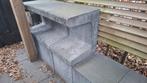 29 Antracietkleurige U-elementen beton 40x40x50, Tuin en Terras, Gebruikt, Blok, 25 cm of meer, Ophalen of Verzenden