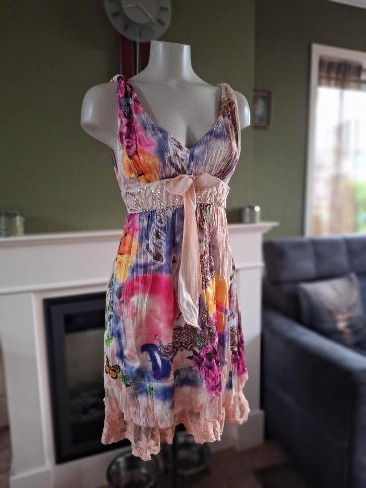 Etoile du monde romantische jurk mt 38 M gratis verz in NL, Kleding | Dames, Jurken, Zo goed als nieuw, Maat 38/40 (M), Overige kleuren