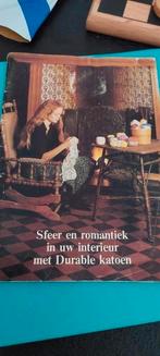 Oud haakpatroon blad durable katoen o.a RANDJES HAKEN, Ophalen of Verzenden, Gebruikt, Haken, Patroon of Boek