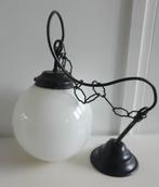 Vintage hanglamp, schoollamp, art deco, Ophalen, 50 tot 75 cm, Vintage, Zo goed als nieuw