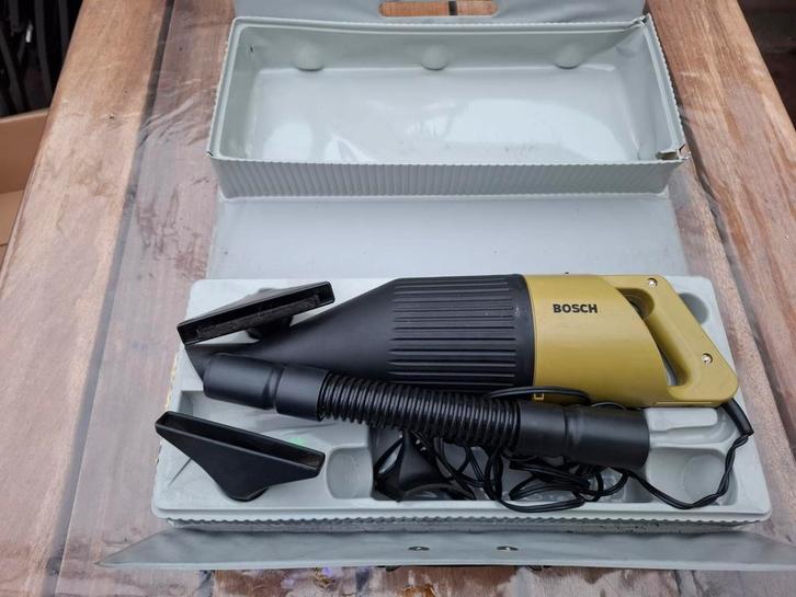 Vintage BOSCH Autostofzuiger – “Geschenk mit Pfiff”, Witgoed en Apparatuur, Stofzuigers, Gebruikt, Ophalen of Verzenden
