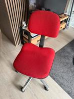 Bureastoel rood, Ophalen, Zo goed als nieuw, Zwart