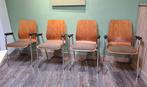 Vintage eetkamer stoelen, Ophalen, Gebruikt, Bruin, Mid- century