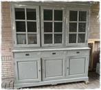 brocante kast bijna 2 m breed x 2.10 m. h grijs oude look, Ophalen