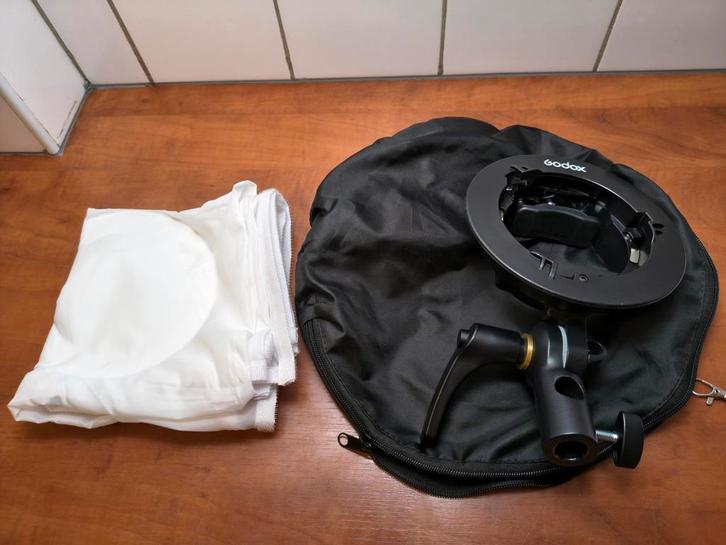 Godox Softbox + Kaiser Compact 175 Statief + Speedbracket, Audio, Tv en Foto, Fotografie | Fotostudio en Toebehoren, Zo goed als nieuw