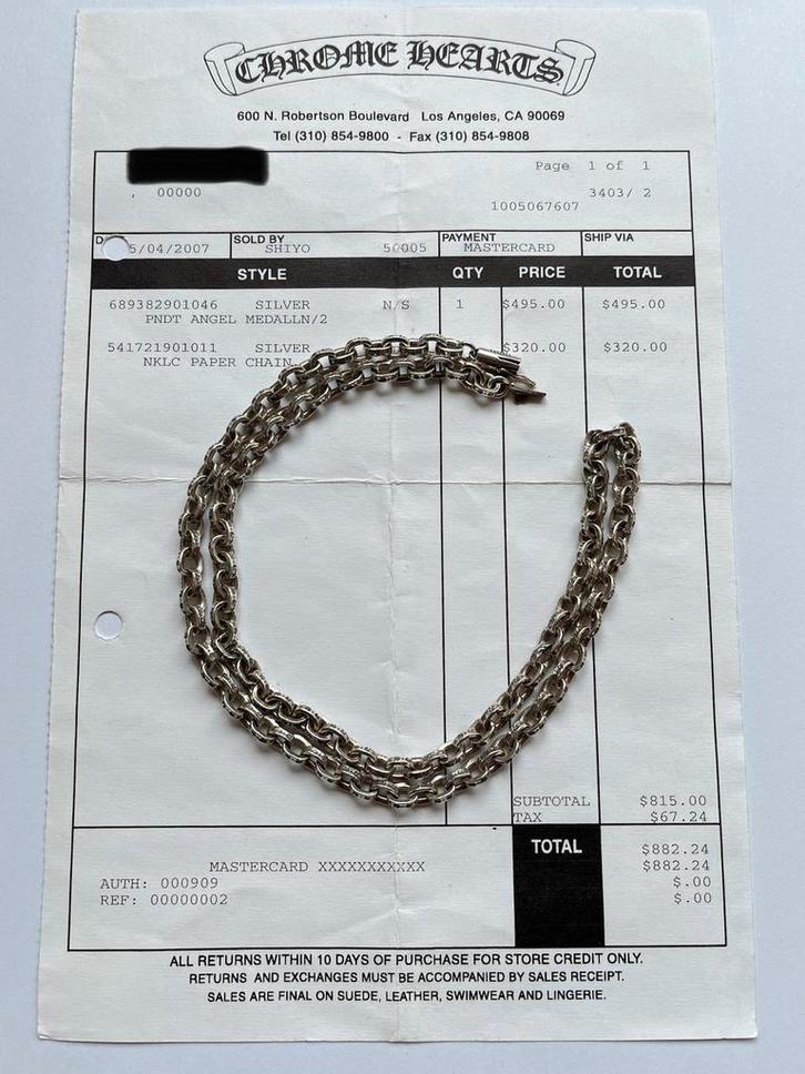 Chrome Hearts Paperchain 20 inch, Sieraden, Tassen en Uiterlijk, Kettingen, Ophalen of Verzenden