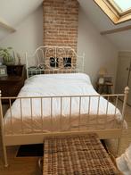 IKEA Leirvik bed, Huis en Inrichting, Slaapkamer | Bedden, Ophalen, Gebruikt, Tweepersoons, Metaal