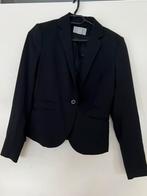 H&M zwarte blazer met één knoop – maat 36, Kleding | Dames, Ophalen of Verzenden, Zo goed als nieuw, Maat 36 (S), Zwart