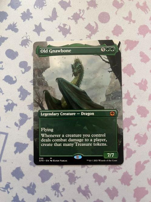 Full Art Old Gnawbone NM, Hobby en Vrije tijd, Verzamelkaartspellen | Magic the Gathering, Zo goed als nieuw, Losse kaart, Ophalen of Verzenden