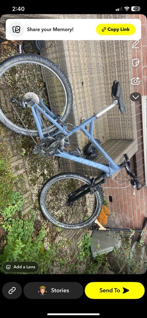 Mountainbike met goede vering, Fietsen en Brommers, Fietsen | Mountainbikes en ATB, Gebruikt, Heren, Giant, 49 tot 53 cm, Fully