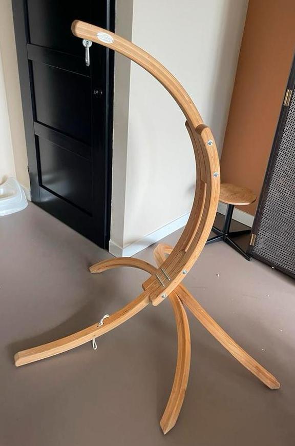 Amazonas Houten Standaard + Hangstoel (optioneel), Tuin en Terras, Hangmatten, Gebruikt, Eenpersoons, Met standaard, Binnen, Buiten