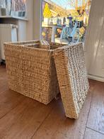 2 Zeegras Manden met Deksel - Handig & Decoratief, Ophalen of Verzenden, Gebruikt, Overige materialen, Minder dan 50 cm
