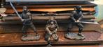 Ninja & Samurai Beelden Set, Ophalen of Verzenden, Zo goed als nieuw, Steen, Mensenbeeld