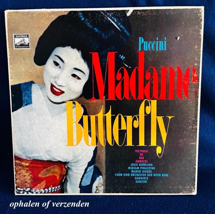 3LP-Boxset 1961 Madame Butterfly His Masters Voice, Cd's en Dvd's, Vinyl | Klassiek, Gebruikt, Opera of Operette, Ophalen