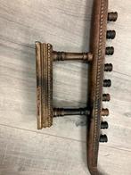 Grote drakenboot kandelaar van massief messing, Ophalen of Verzenden, Gebruikt, Metaal, 75 cm of meer