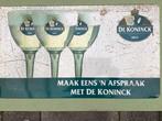 Reclamebord de koninck, Ophalen of Verzenden, Gebruikt, Reclamebord, Plaat of Schild, Overige merken