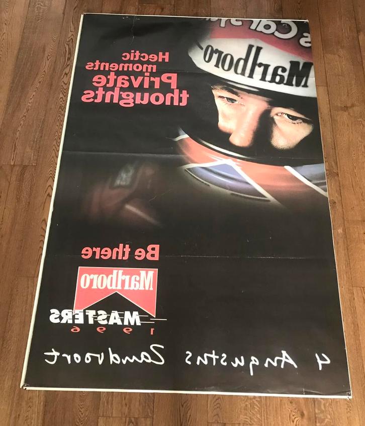 174 x119 cm Uniek max poster Jos Verstappen / Marlboro 1996, Verzamelen, Automerken, Motoren en Formule 1, Formule 1, Ophalen of Verzenden