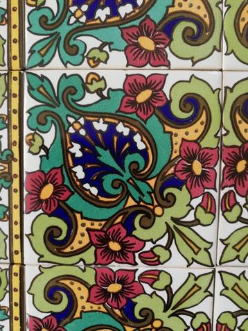 78x39cm Tableau makkum Tichelaar tegels 13x13 beschikbaar voor biedingen