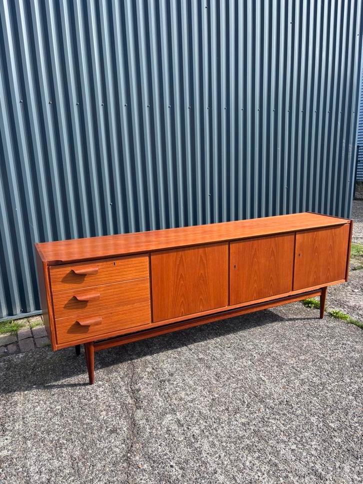 Vintage dressoir kast lowboard tvmeubel, Huis en Inrichting, Kasten | Dressoirs, Gebruikt, 25 tot 50 cm, Ophalen