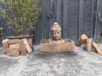 Mooie Geisha Buddha fontein wateronrnament winterhardbeton, Beton, Ophalen of Verzenden, Zo goed als nieuw, Fontein