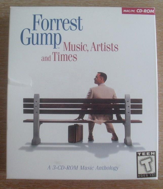 Forrest Gump - Music, Artists and Times 3x CD-rom music anth, Verzamelen, Film en Tv, Zo goed als nieuw, Film, Overige typen, Ophalen of Verzenden
