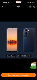 Nieuwe Smartphone 6.5 inch, 2GB/16GB, Android 8.1 - Zwart, Nieuw, Ophalen of Verzenden, Klassiek of Candybar, Zonder simlock