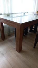 Eettafel 90x160 inclusief 6 stoelen, Huis en Inrichting, Tafels | Eettafels, Ophalen, Gebruikt, 50 tot 100 cm, 150 tot 200 cm