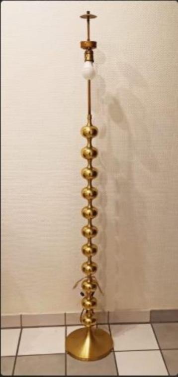 vintage staande lamp bubble messing-verguld mid-century beschikbaar voor biedingen