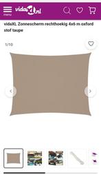 Nieuw schaduwdoek 4x6m + montagekit, Ophalen, Nieuw