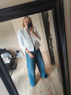 Witte blazer gouden knopen schoudervulling Zara, Ophalen of Verzenden, Zo goed als nieuw, Maat 38/40 (M), Zwart