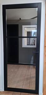 Steellook deur hout met verdekte scharnieren, Doe-het-zelf en Verbouw, Deuren en Horren, Ophalen, 80 tot 100 cm, Binnendeur, Zo goed als nieuw