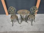 Gietijzeren Bistro Setje - Romantische Tuinset, Ophalen, Gebruikt, 2 zitplaatsen, Tuinset