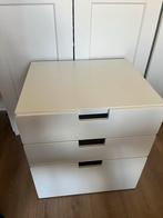 Witte stuva Ladekast met 3 Laden 2x besckikbaar, Huis en Inrichting, Kasten | Ladekasten, Ophalen, Gebruikt, 3 of 4 laden, Minder dan 100 cm