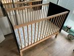 Bopita Bed 60x120 Floris Mat Zwart/Naturel, Ophalen, Gebruikt, Ledikant