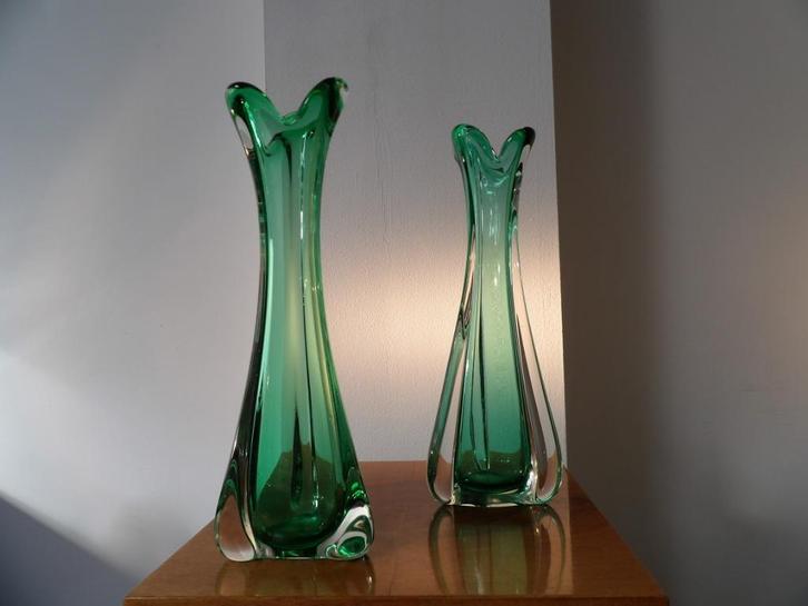 Murano Sommerso Vazen Set Sixties, Antiek en Kunst, Antiek | Vazen, Ophalen of Verzenden