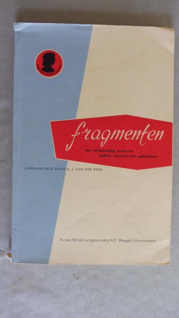 G.J. van der Meer - Fragmenten, Boeken, Schoolboeken, Gelezen, Nederlands, Overige niveaus, Ophalen