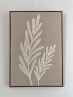 Modern beige wit kunst abstract wit wall art wandpaneel, Ophalen of Verzenden