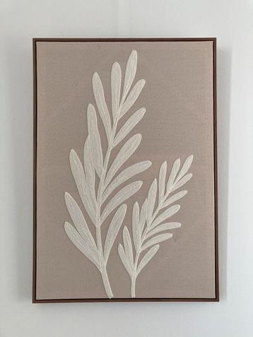 Modern beige wit kunst abstract wit wall art wandpaneel beschikbaar voor biedingen