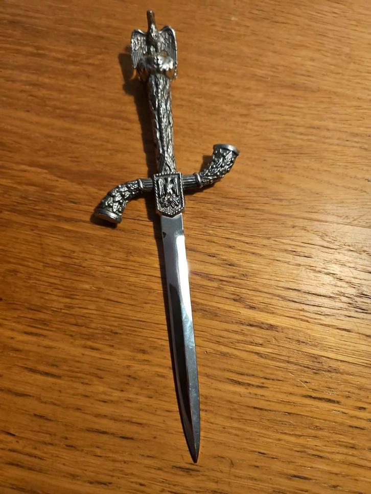 Militair ogende brievenopener met adelaar, Antiek en Kunst, Antiek | Overige Antiek, Ophalen of Verzenden