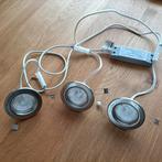 NIEUW 3 inbouwspots met convertor, Metaal of Aluminium, Nieuw, Ophalen of Verzenden, Inbouw