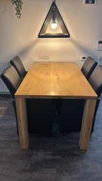 Massief eikenhouten eettafel, stevige kwaliteit, Antiek en Kunst, Ophalen of Verzenden
