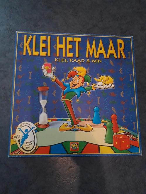 Leuk spel Klei het maar, Hobby en Vrije tijd, Gezelschapsspellen | Bordspellen, Zo goed als nieuw, Een of twee spelers, Drie of vier spelers