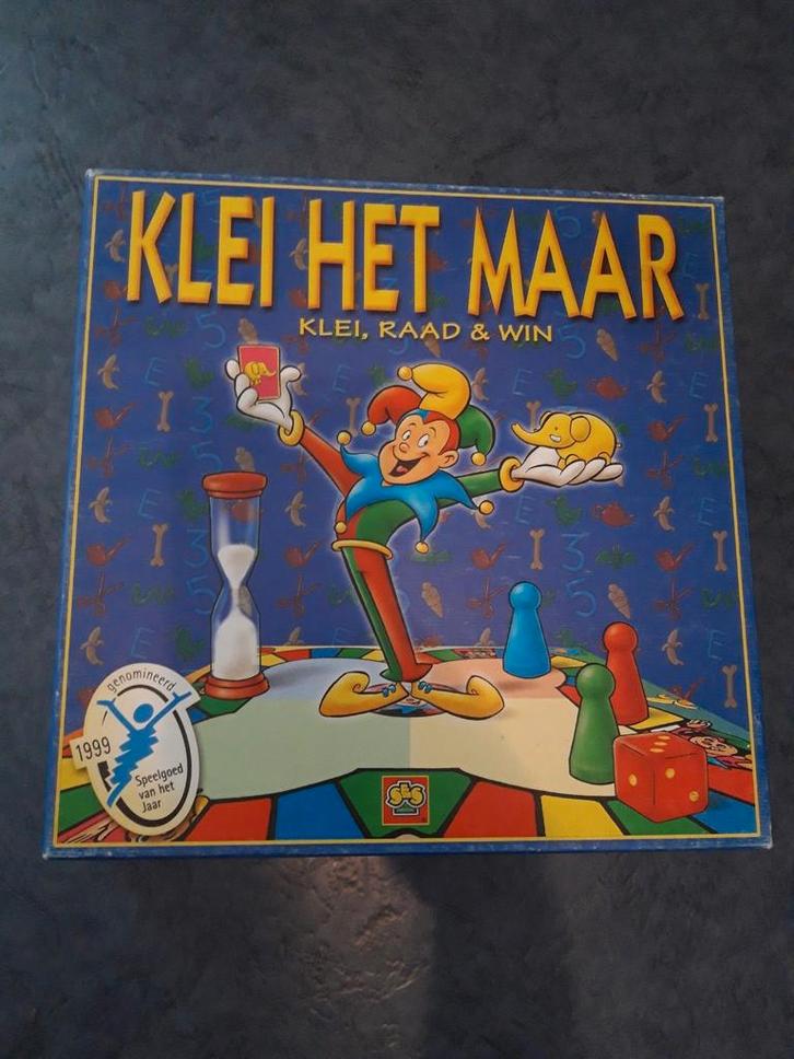 Leuk spel Klei het maar, Hobby en Vrije tijd, Gezelschapsspellen | Bordspellen, Zo goed als nieuw, Een of twee spelers, Drie of vier spelers