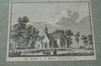 Kleine ets kerk te Sirjansland 1745 goede staat., Antiek en Kunst, Ophalen of Verzenden