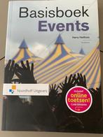 Basisboek events, Boeken, Studieboeken en Cursussen, Ophalen, HBO, Zo goed als nieuw, Noordhoff Uitgevers