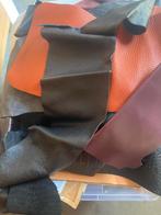 Leer resten middelgrote verschillende kleuren en diktes, Ophalen of Verzenden, Zo goed als nieuw, Bruin, Leer of Kunstleer